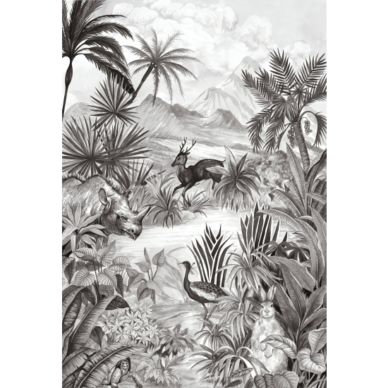 Panoramic Wallpaper - Wall Mural - Tropical forest