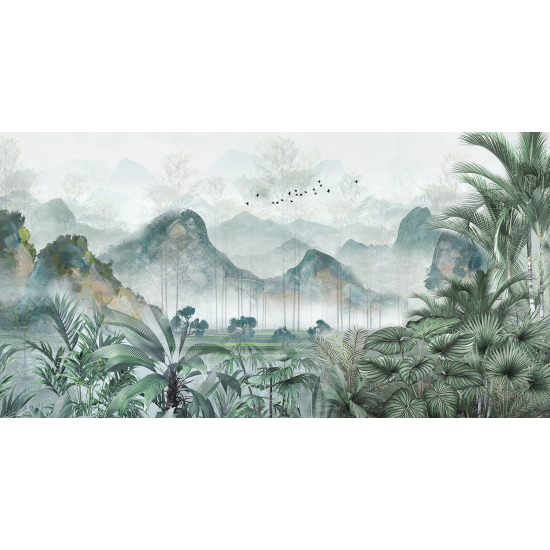 Panoramic Wallpaper - Wall Mural - Tropical Forest