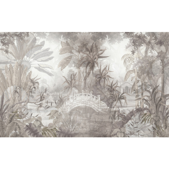 Panoramic Wallpaper - Wall Mural - Tropical Forest