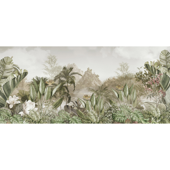 Panoramic Wallpaper - Wall Mural - Tropical Forest