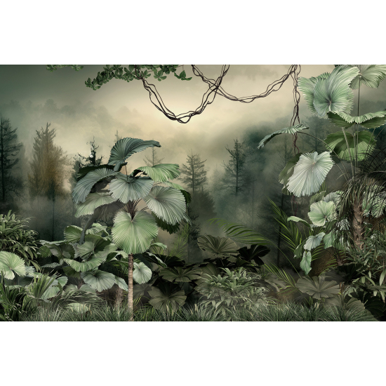 Panoramic Wallpaper - Wall Mural - Tropical Forest