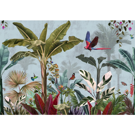 Panoramic Wallpaper - Wall Mural - Tropical Forest