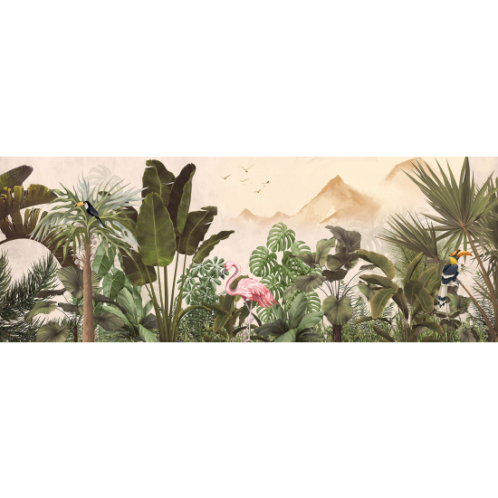 Panoramic Wallpaper - Wall Mural - Tropical Forest