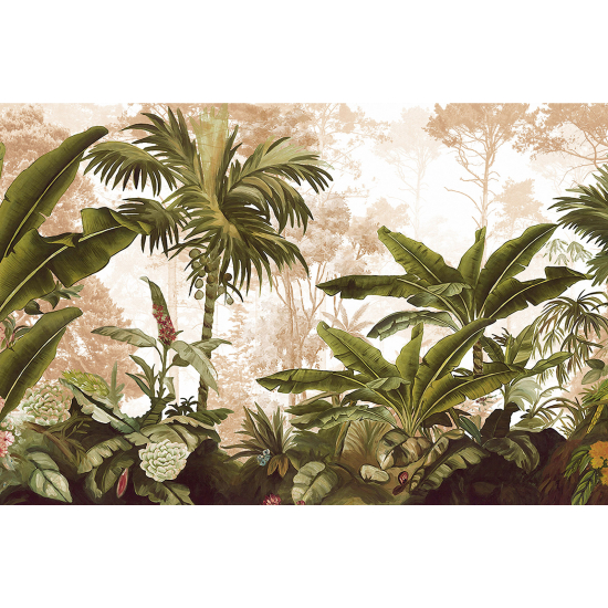 Panoramic Wallpaper - Wall Mural - Tropical Forest