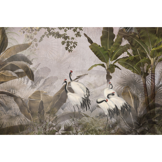 Panoramic Wallpaper - Wall Mural - Tropical Forest Birds