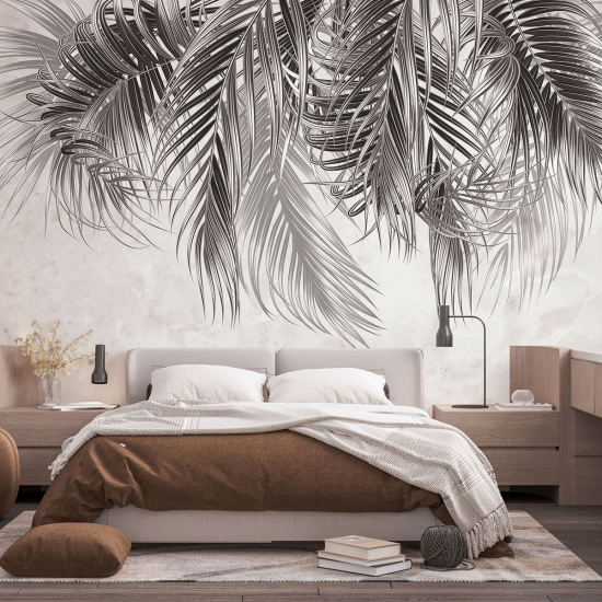 Panoramic Wallpaper - Wall Mural - Tropical leaves