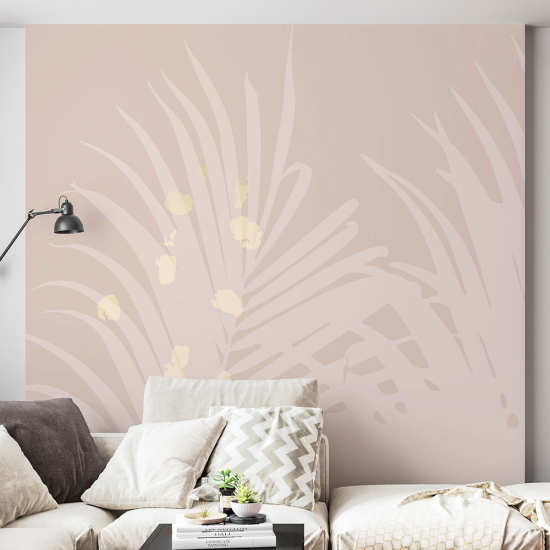 Panoramic Wallpaper - Wall Mural - Tropical leaves