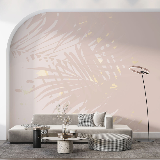 Panoramic Wallpaper - Wall Mural - Tropical leaves