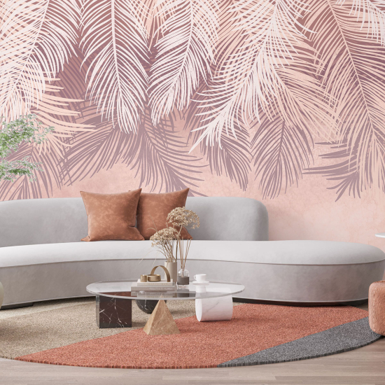 Panoramic Wallpaper - Wall Mural - Tropical leaves