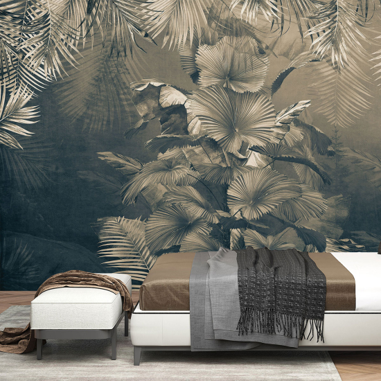 Panoramic Wallpaper - Wall Mural - Tropical leaves