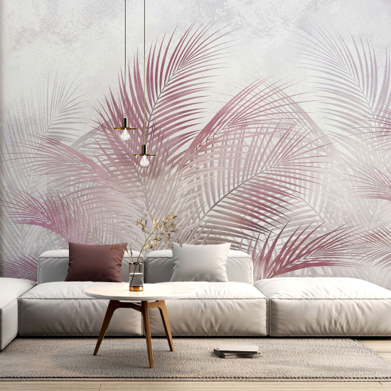 Panoramic Wallpaper - Wall Mural - Tropical leaves