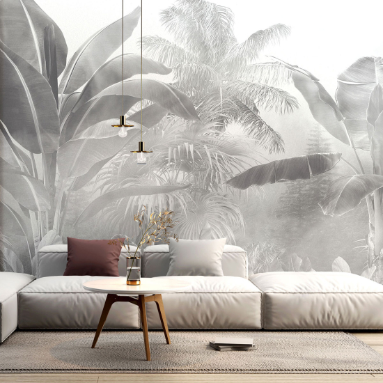 Panoramic Wallpaper - Wall Mural - Tropical leaves