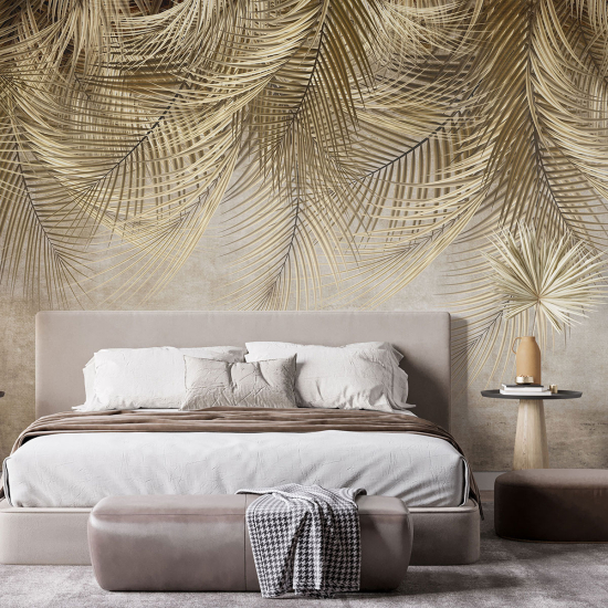 Panoramic Wallpaper - Wall Mural - Tropical leaves