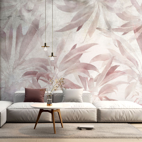 Panoramic Wallpaper - Wall Mural - Tropical leaves