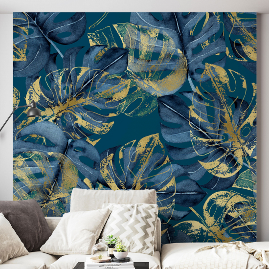 Panoramic Wallpaper - Wall Mural - Tropical leaves