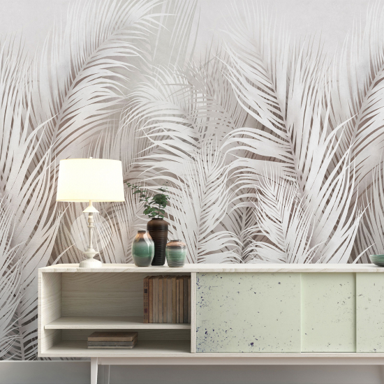 Panoramic Wallpaper - Wall Mural - Tropical leaves