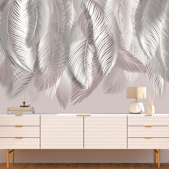 Panoramic Wallpaper - Wall Mural - Tropical leaves