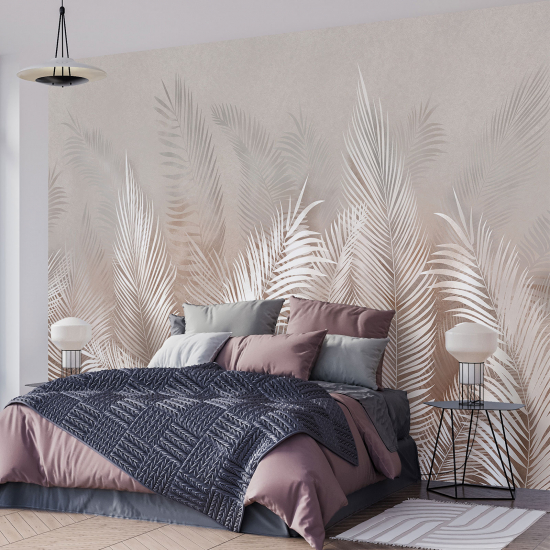 Panoramic Wallpaper - Wall Mural - Tropical leaves