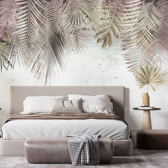 Panoramic Wallpaper - Wall Mural - Tropical leaves