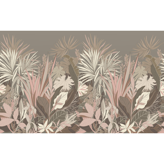 Panoramic Wallpaper - Wall Mural - Tropical Leaves