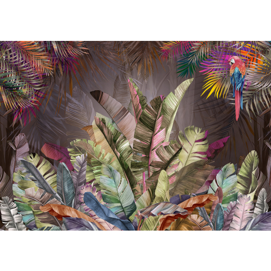 Panoramic Wallpaper - Wall Mural - Tropical Leaves