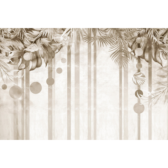 Panoramic Wallpaper - Wall Mural - Tropical leaves