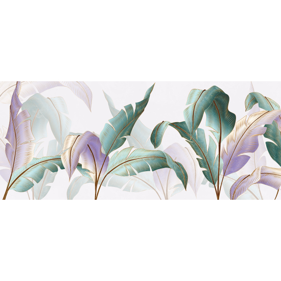 Panoramic Wallpaper - Wall Mural - Tropical Leaves