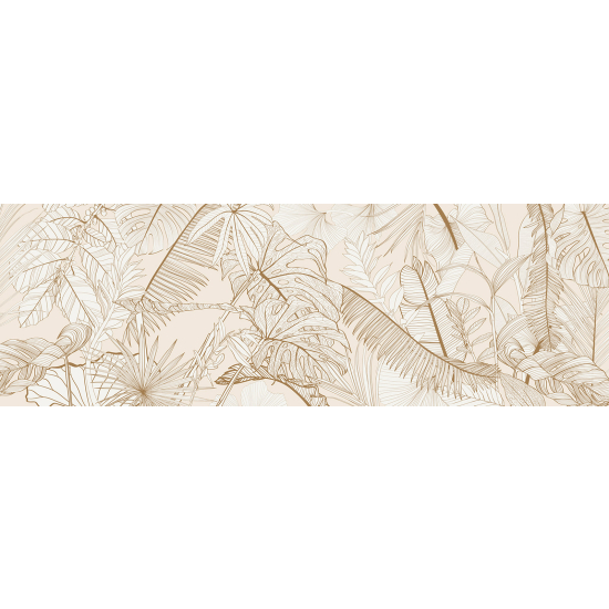 Panoramic Wallpaper - Wall Mural - Tropical Leaves