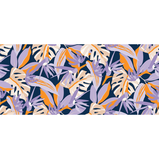 Panoramic Wallpaper - Wall Mural - Tropical leaves