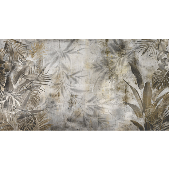 Panoramic Wallpaper - Wall Mural - Tropical Leaves