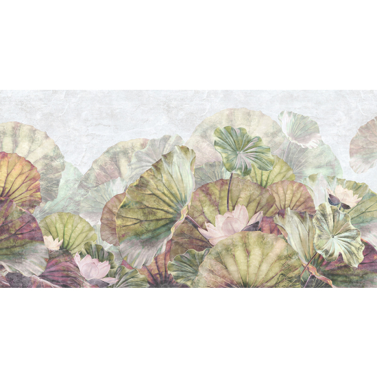 Panoramic Wallpaper - Wall Mural - Tropical Leaves