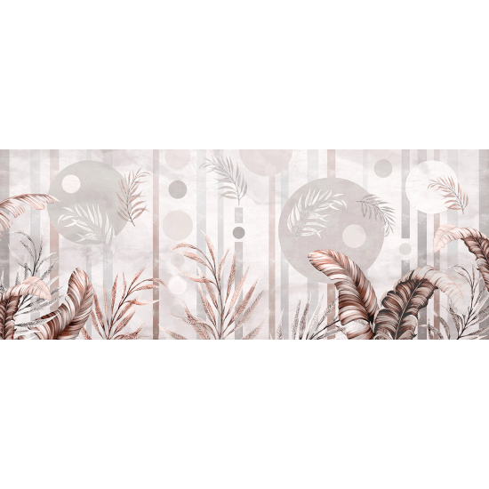 Panoramic Wallpaper - Wall Mural - Tropical Leaves