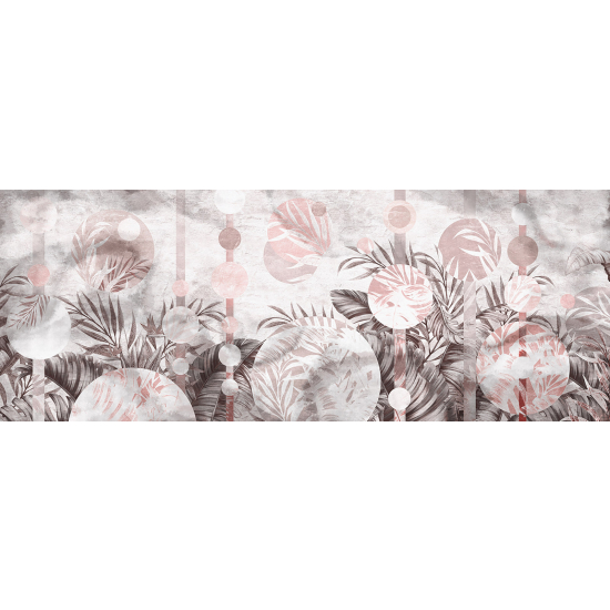 Panoramic Wallpaper - Wall Mural - Tropical Leaves