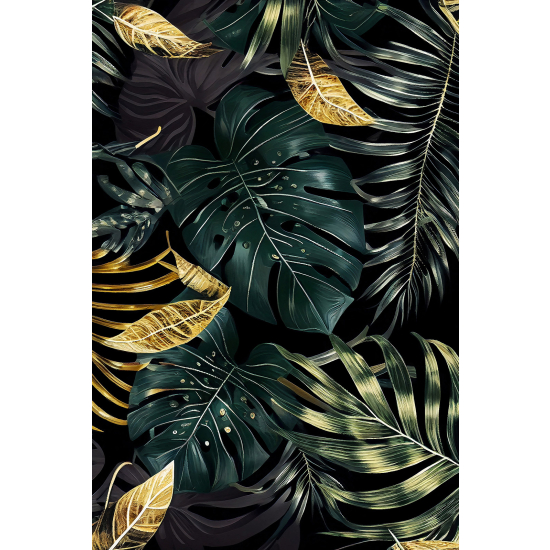 Panoramic Wallpaper - Wall Mural - Tropical Leaves