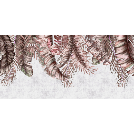 Panoramic Wallpaper - Wall Mural - Tropical Leaves