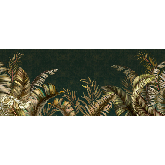 Panoramic Wallpaper - Wall Mural - Tropical Leaves