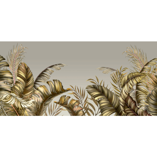 Panoramic Wallpaper - Wall Mural - Tropical Leaves