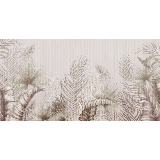 Panoramic Wallpaper - Wall Mural - Tropical Leaves