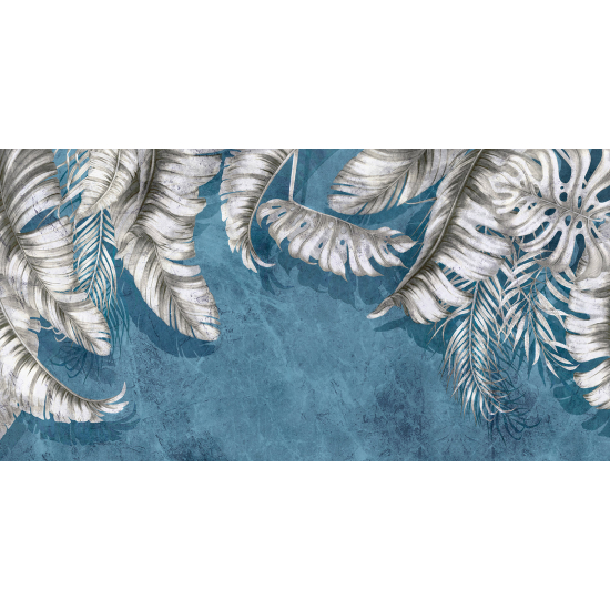 Panoramic Wallpaper - Wall Mural - Tropical Leaves