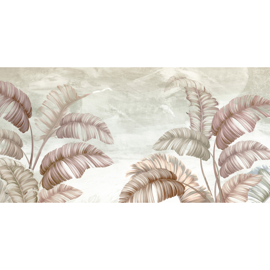 Panoramic Wallpaper - Wall Mural - Tropical Leaves