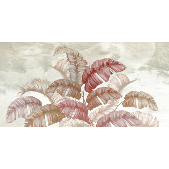 Panoramic Wallpaper - Wall Mural - Tropical Leaves