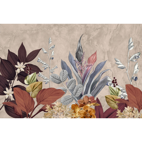 Panoramic Wallpaper - Wall Mural - Tropical Leaves