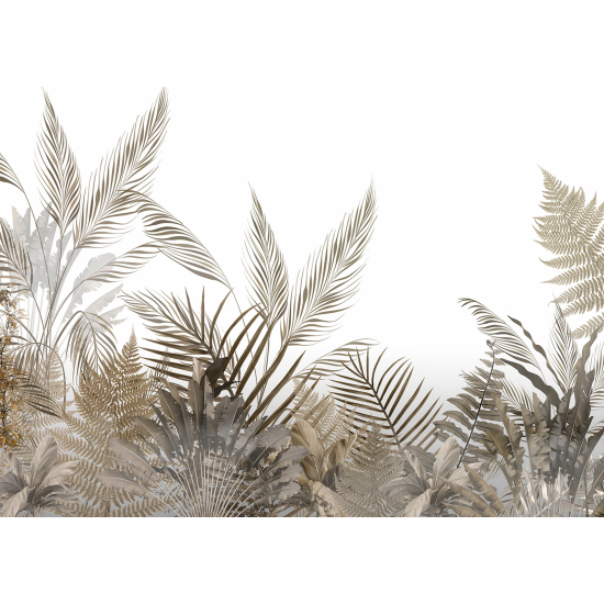 Panoramic Wallpaper - Wall Mural - Tropical Leaves