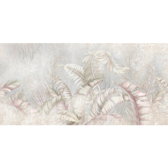 Panoramic Wallpaper - Wall Mural - Tropical Leaves