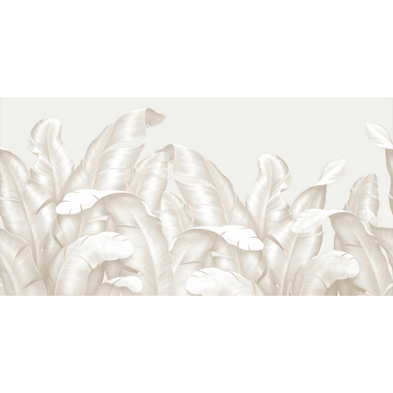 Panoramic Wallpaper - Wall Mural - Tropical Leaves