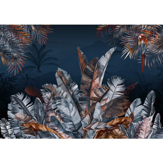 Panoramic Wallpaper - Wall Mural - Tropical Leaves