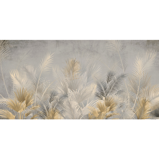 Panoramic Wallpaper - Wall Mural - Tropical Leaves