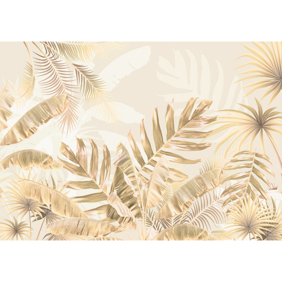 Panoramic Wallpaper - Wall Mural - Tropical Leaves