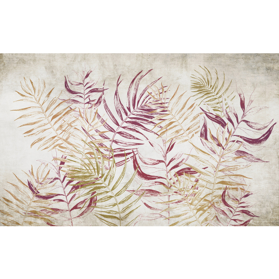 Panoramic Wallpaper - Wall Mural - Tropical Leaves