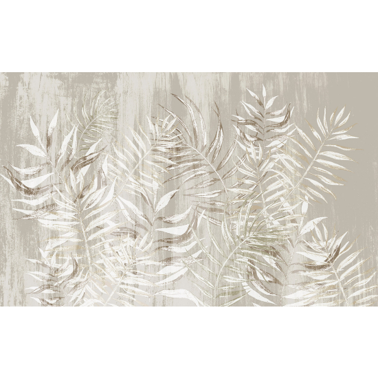 Panoramic Wallpaper - Wall Mural - Tropical Leaves